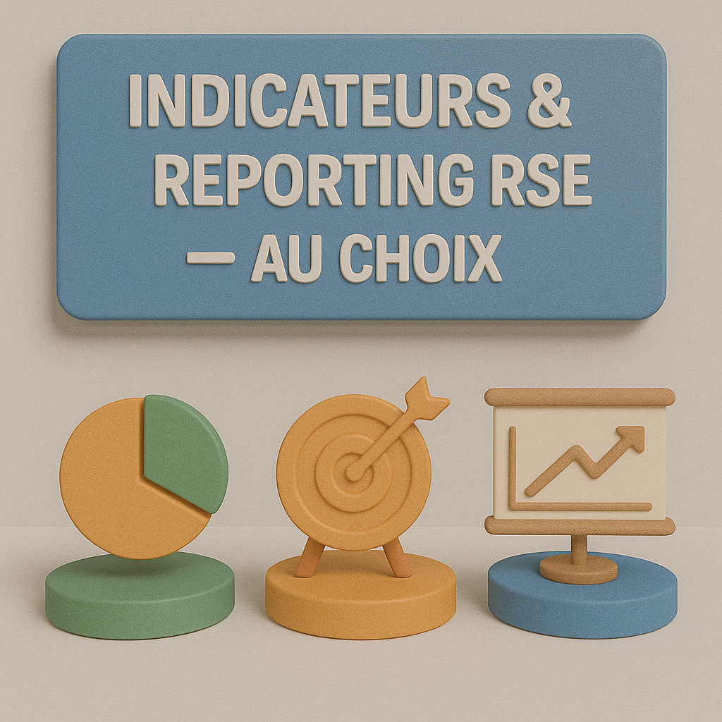 PÔLE 6 — RSE (ISO 26000) : Indicateurs & Reporting RSE – au choix