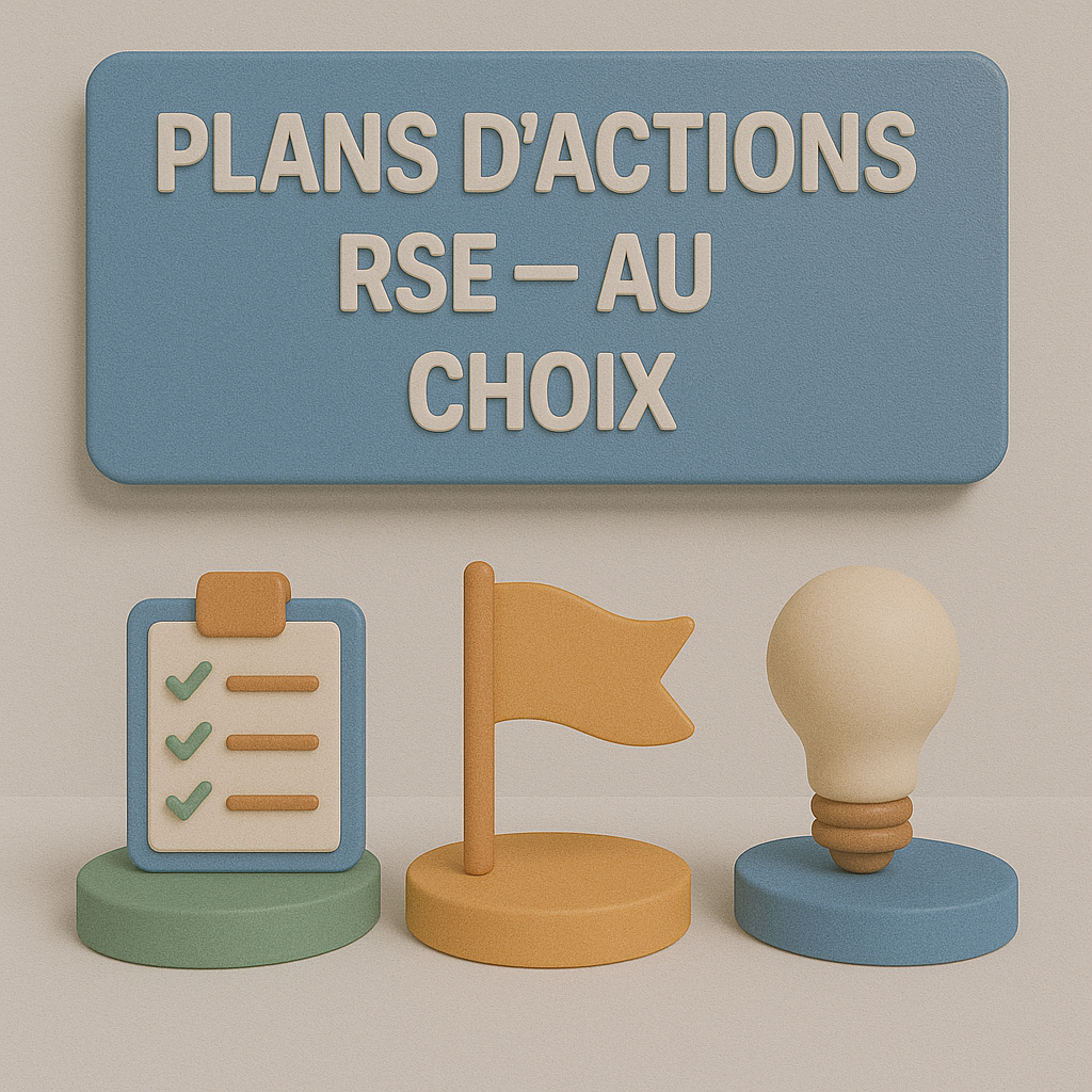 PÔLE 6 — RSE (ISO 26000) : Plans d’Actions RSE – au choix