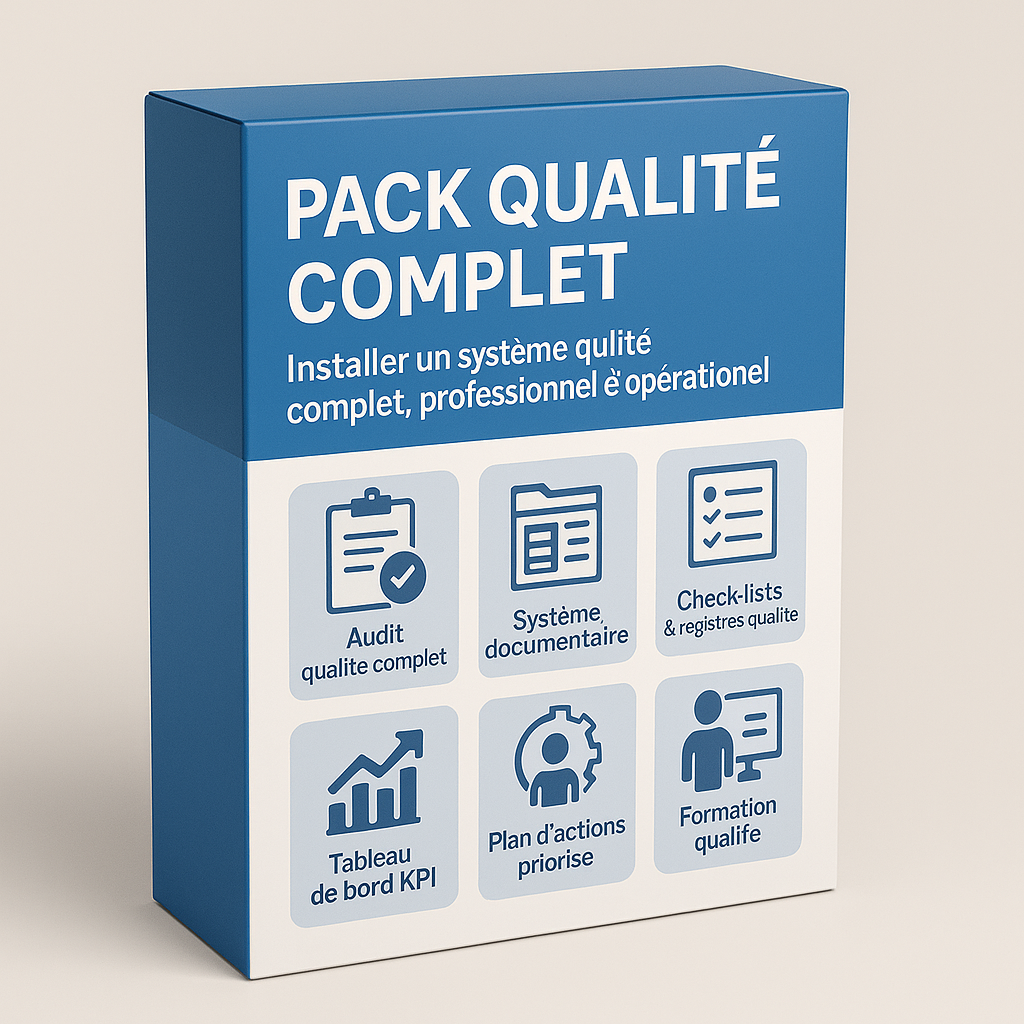 PACK QUALITÉ COMPLET – Votre système qualité clé en main