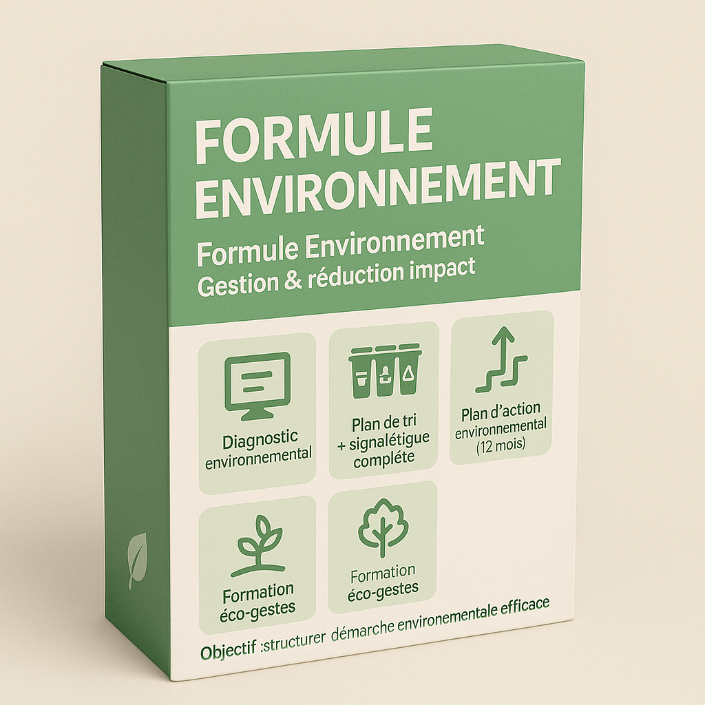 🌱 FORMULE ENVIRONNEMENT – Gestion & Réduction de l’impact