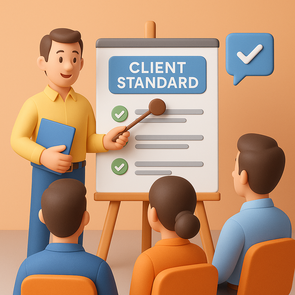 PÔLE 1 – QUALITÉ : Formations Qualité_Sensibilisation des équipes au standard client